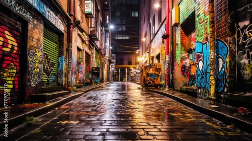 City's Hidden Canvas Graffiti Adorns  © Media Srock