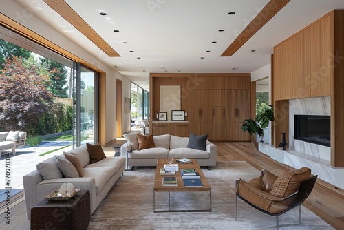 Modern design of beautifully arranged living room interior © Chand Abdurrafy