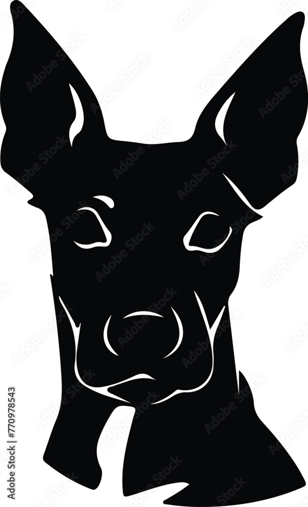 Manchester Terrier portrait