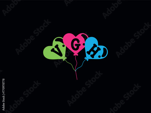 Modern VGH Logo Icon Vector photo