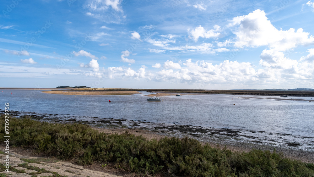 A view over Wells estuary on the North Norfolk coast