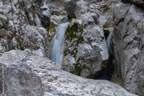 waterfall in the mountains