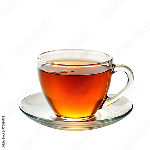 tea cup and biscuit icon isolated