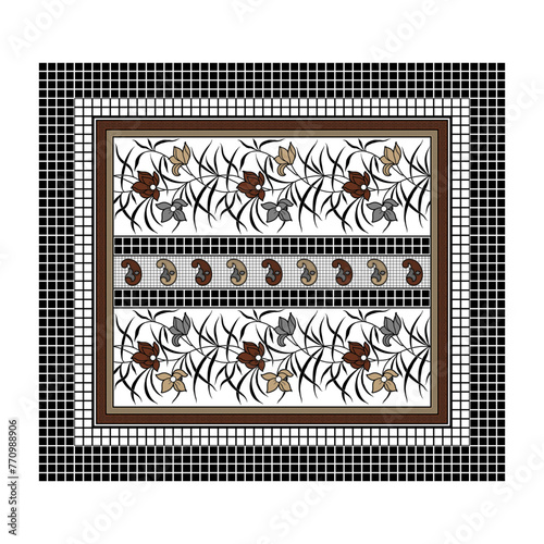 bedsheet design digital art use hand work and digital printing