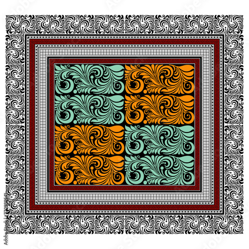 bedsheet design digital art use hand work and digital printing