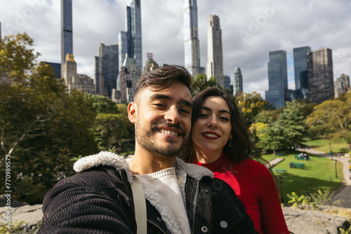 Couple in Central Park photo