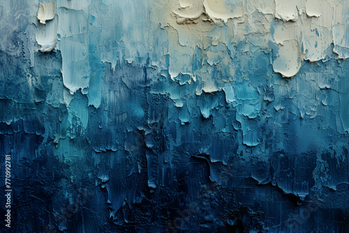 Textured backdrop. Artistic blue textured background with layered paint, ideal for creative design or backdrop