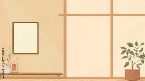 Minimalist Japandi-Inspired Room  An Ode to Simplicity and Functionality Generative AI