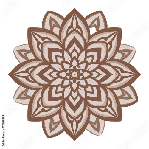 Mandala para colorear lineas de dibujo