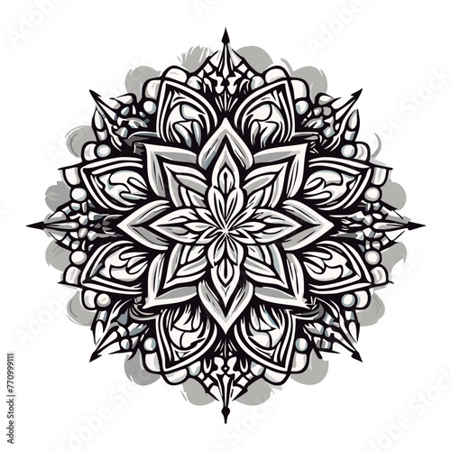 Mandala para colorear lineas de dibujo