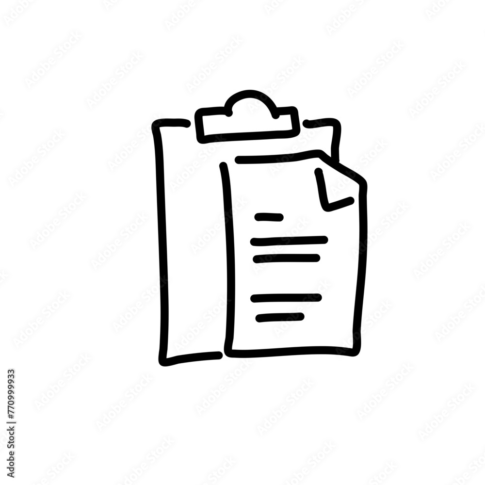 Report, Checklist, Clipboard Icon Doodle Report, Checklist, Clipboard Icon Doodle