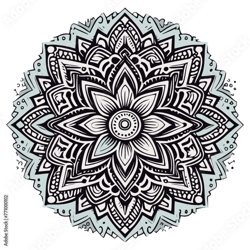 Mandala para colorear lineas de dibujo