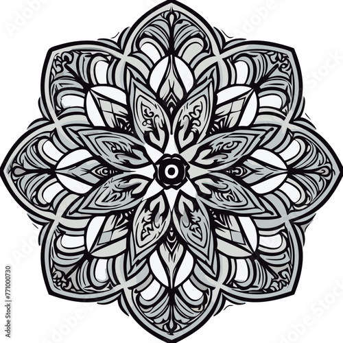 Mandala para colorear lineas de dibujo