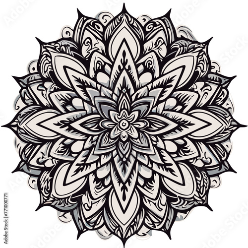 Mandala para colorear lineas de dibujo
