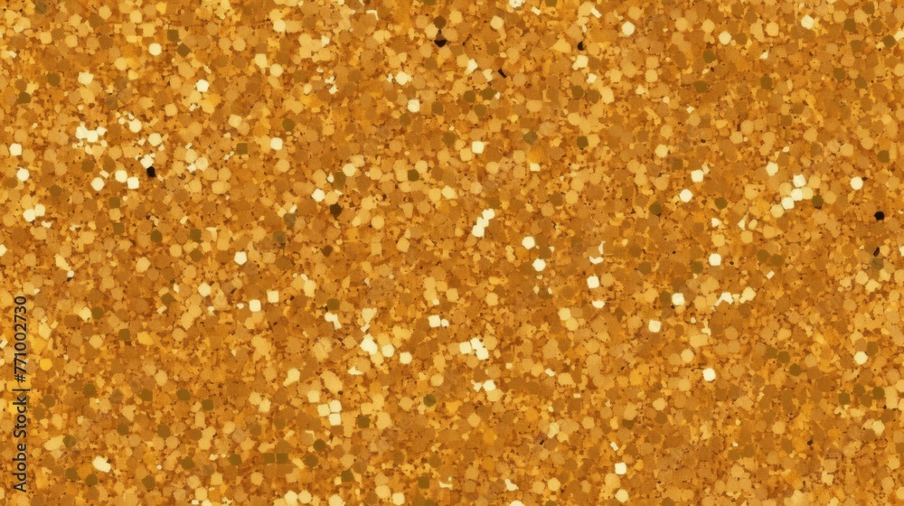 Gold glitter texture sparkling shiny wrapping paper background.