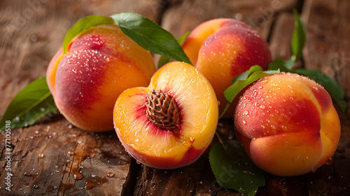 Peach organic food healthy diet peach