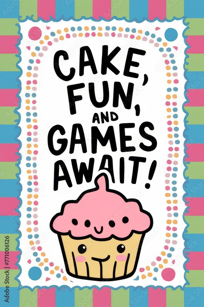 Cake Fun and Games Await Cake Fun and Games Await