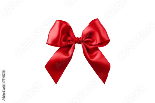 Ribbon Bow isolated on transparent background, PNG Cutout