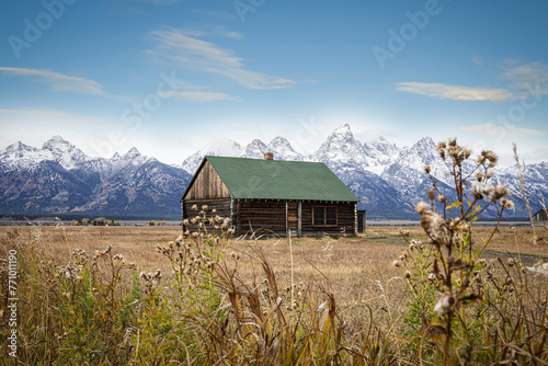 Bunkhouse at Mormon Row in Grand Teton National Park photo