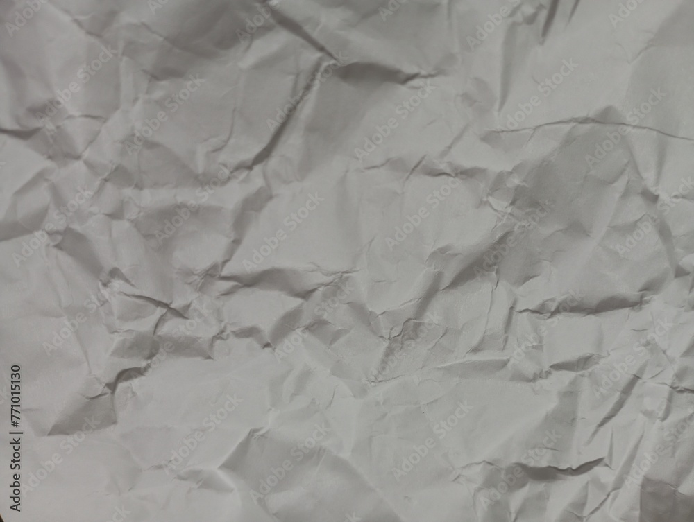 Fototapeta premium wrinkled crumpled white paper background