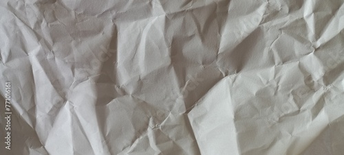 wrinkled crumpled white paper background