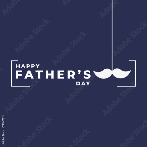 Beautiful Happy Father's Day Greeting Design