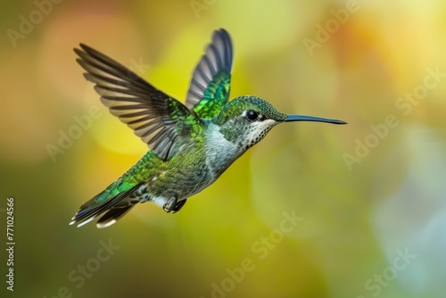A Hummingbird in Mid-Flight  Capturing Nature s Delicate Dynamism Generative AI