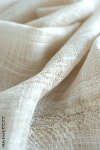 Linen Fabric in White Gongbi Style: Sleek and Polished Classical Aesthetic Generative AI