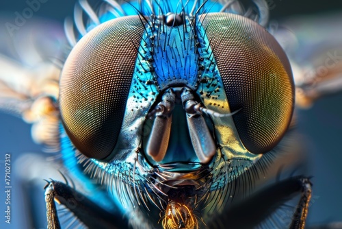 Close-Up of a Stylish Fly Generative AI