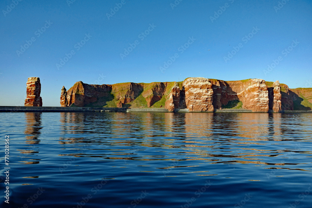 Helgoland Lange Anna und rote Felsen Blick von Westen