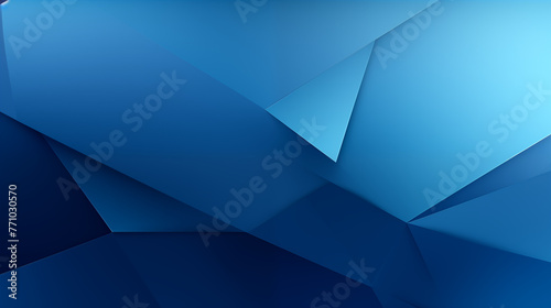 Blue Geometric Abstract Background with Polygons