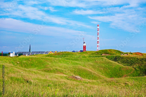 Helgoland Leuchtturm und Sendemast