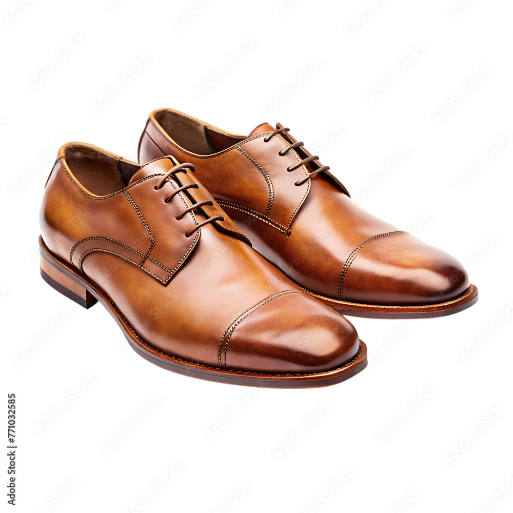 brown shoes isolated on the white background brown shoes isolated on the white background