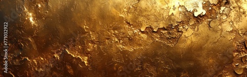 Golden Scratched Texture: Luxurious Abstract Background with Generative AI Pattern for Wallpapers and Banners