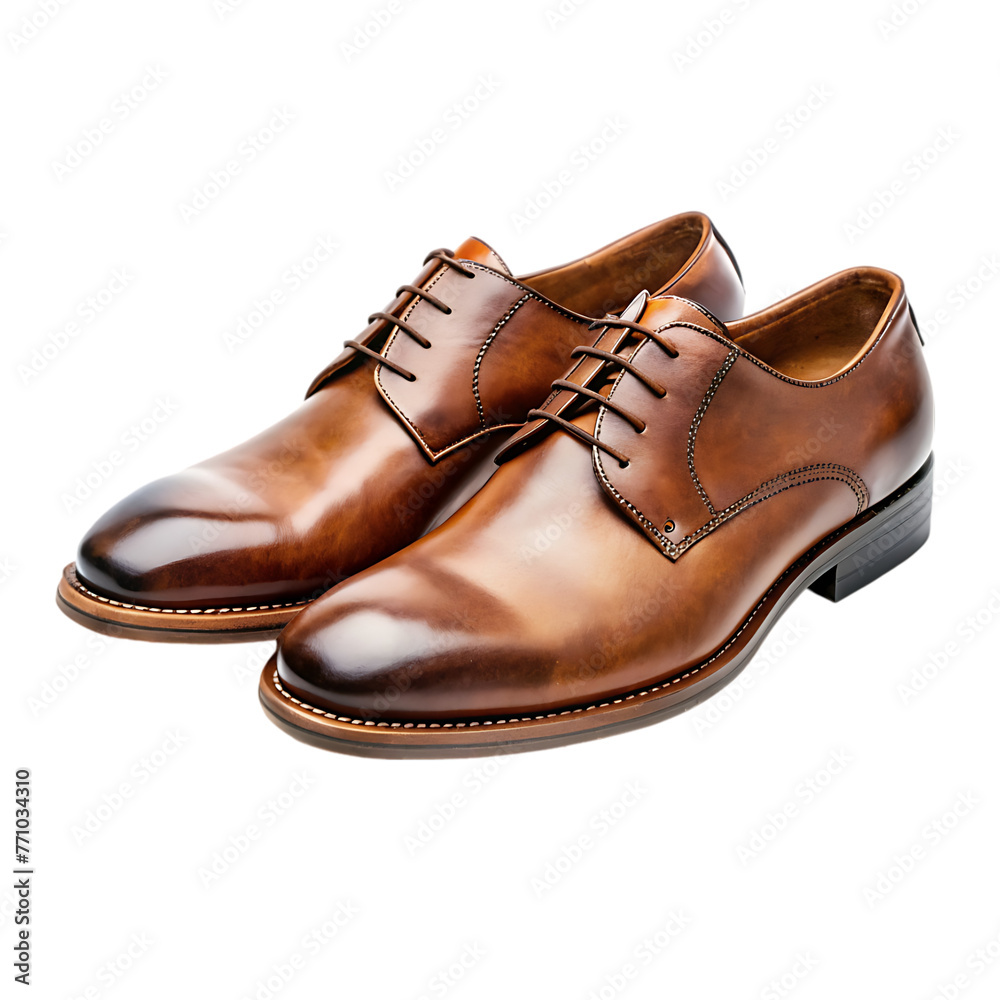 brown shoes isolated on the white background brown shoes isolated on the white background