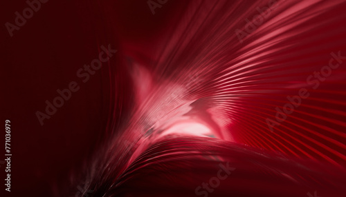 Abstract red background with layers of textile
