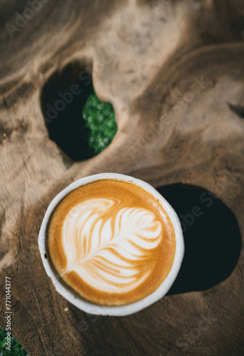 Latte coffee photo