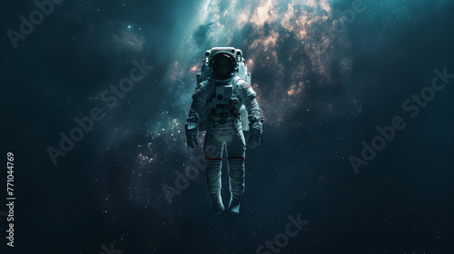 spaceship and space - astronaut in space