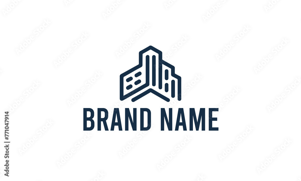 Company logo design ideas vector Flat design logo design

