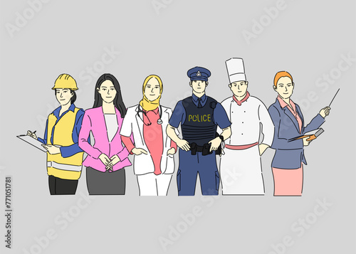 Illustration Collaborative Spectrum of Professional Expertise