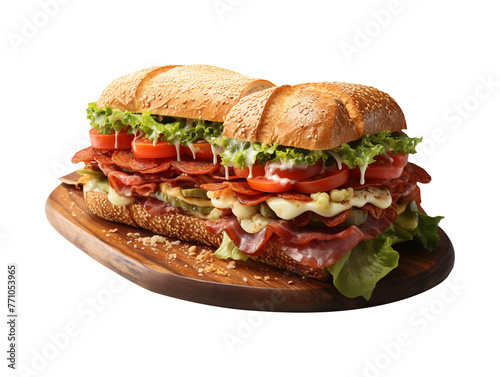 Isolated delicious sandwich