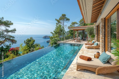 Luxurious Oceanfront Villa with Infinity Pool and Breathtaking Views of the Sea and Sky