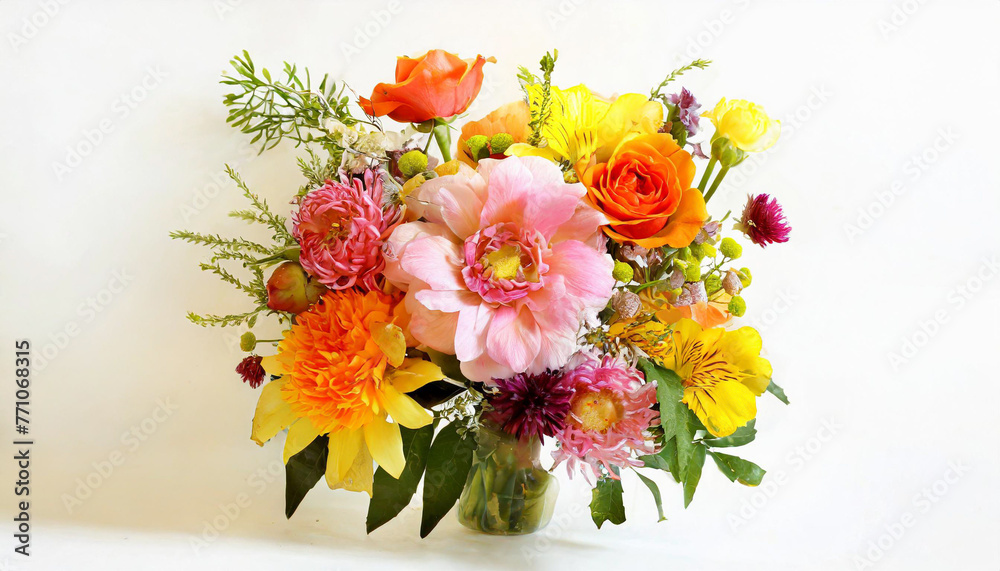 beautiful spring flowers on white background beautiful spring flowers on white background