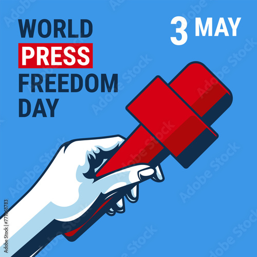poster world press freedom day in march