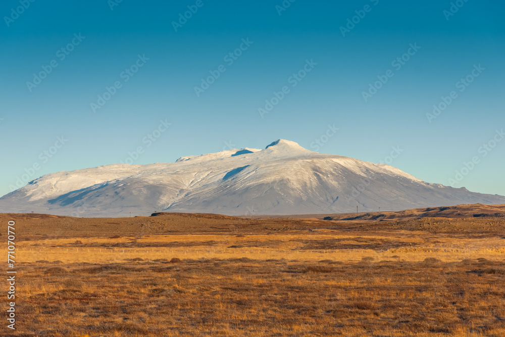 Desolate wild landscape of the Hvannadalshnjúkur , the highest mountain of  Iceland