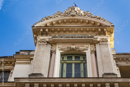 Opera de Nice  Nice Opera House . The current opera house was built in 1882 and inaugurated under the name of Municipal Theater. Nice  French Riviera  France.