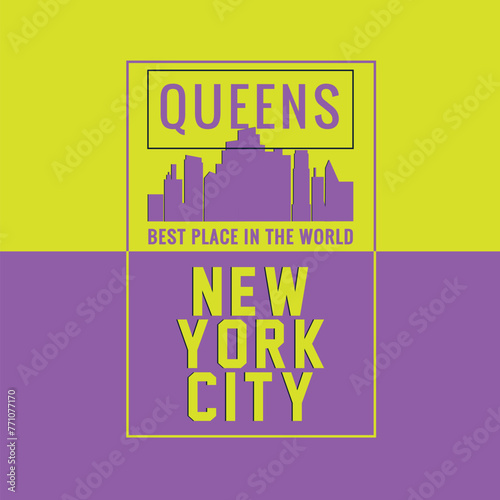 New York City typography, t-shirt graphics, vectors ,print
