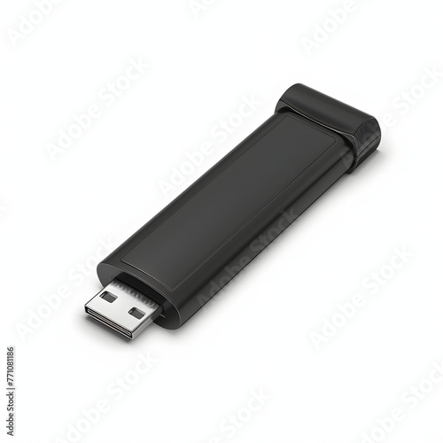 Usb flash drive isolated on white background, photo, png 