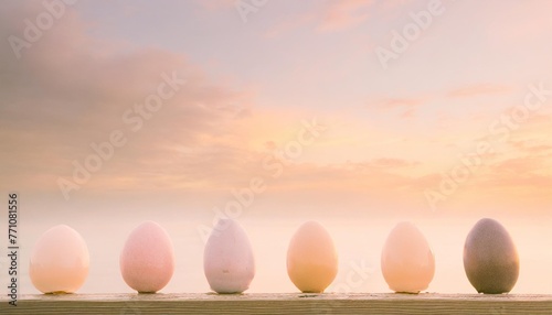 copy space easter background pinc color photo