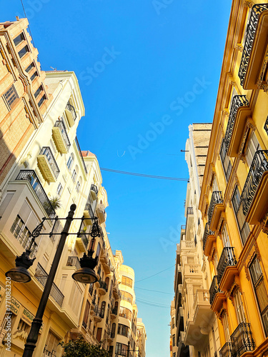 Historical buildings in central Valencia, Spain photo
